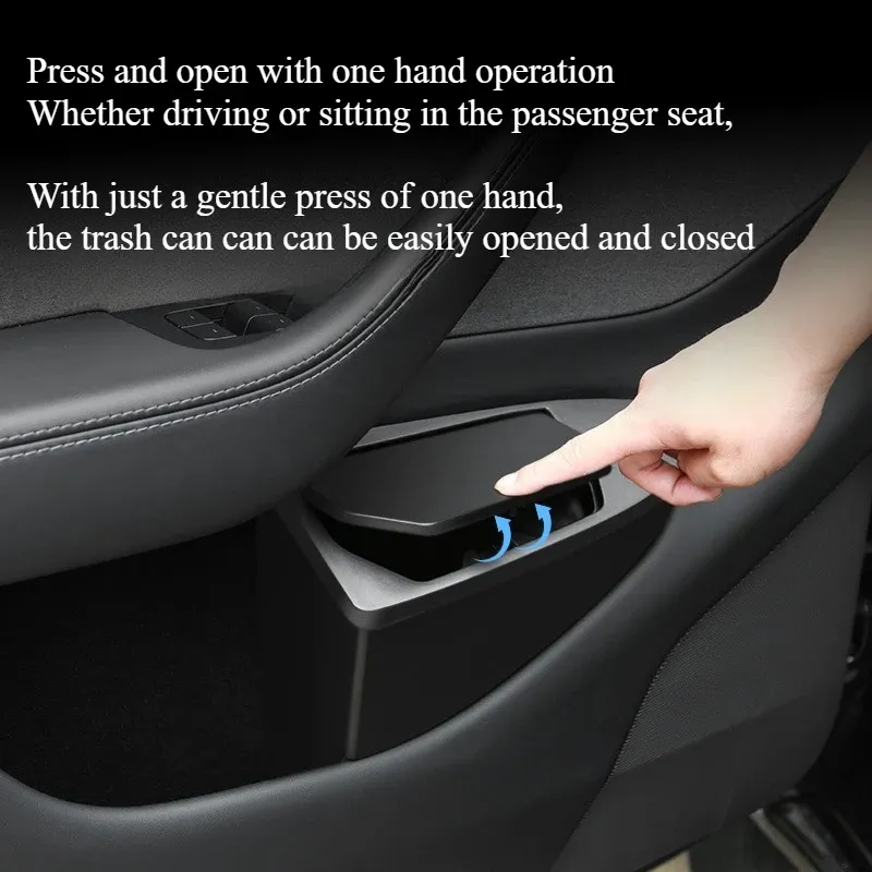 Poubelle de rangement pour porte avant Tesla Model Y/YL Juniper 2026, boîte de rangement multifonctionnelle pour porte de voiture, accessoires auto 4