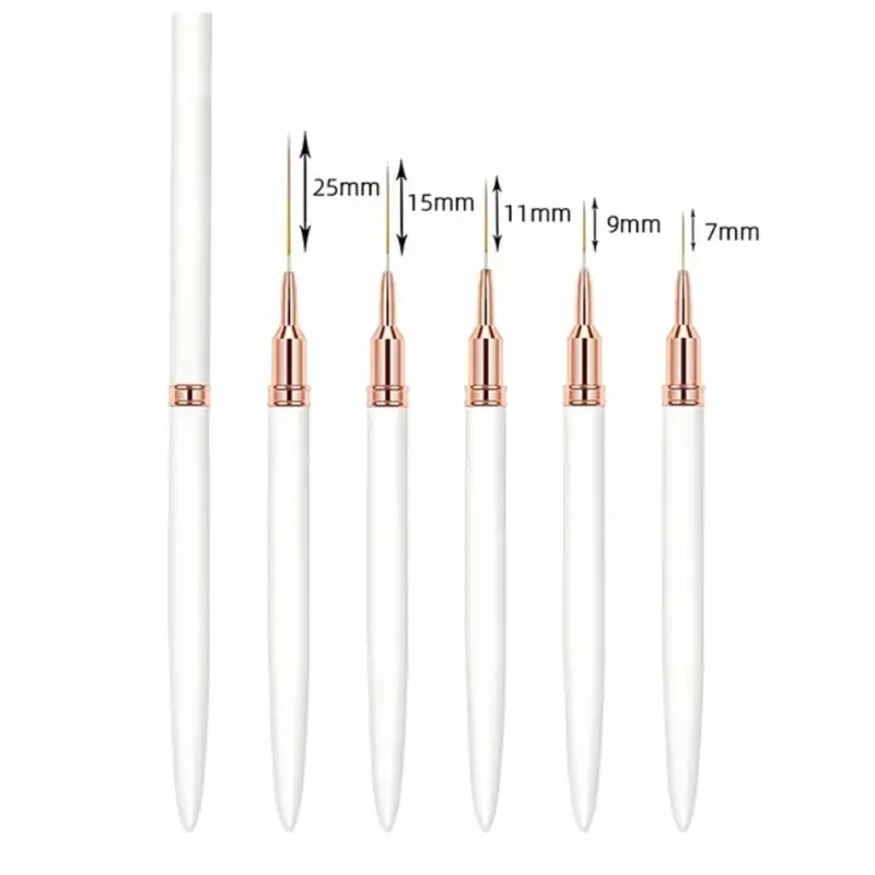 Pinceaux liner pour nail art, finition raffinée