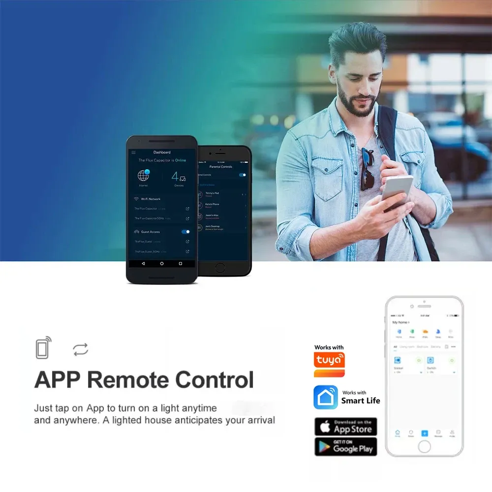 Module de relais Wi-Fi intelligent 4 canaux