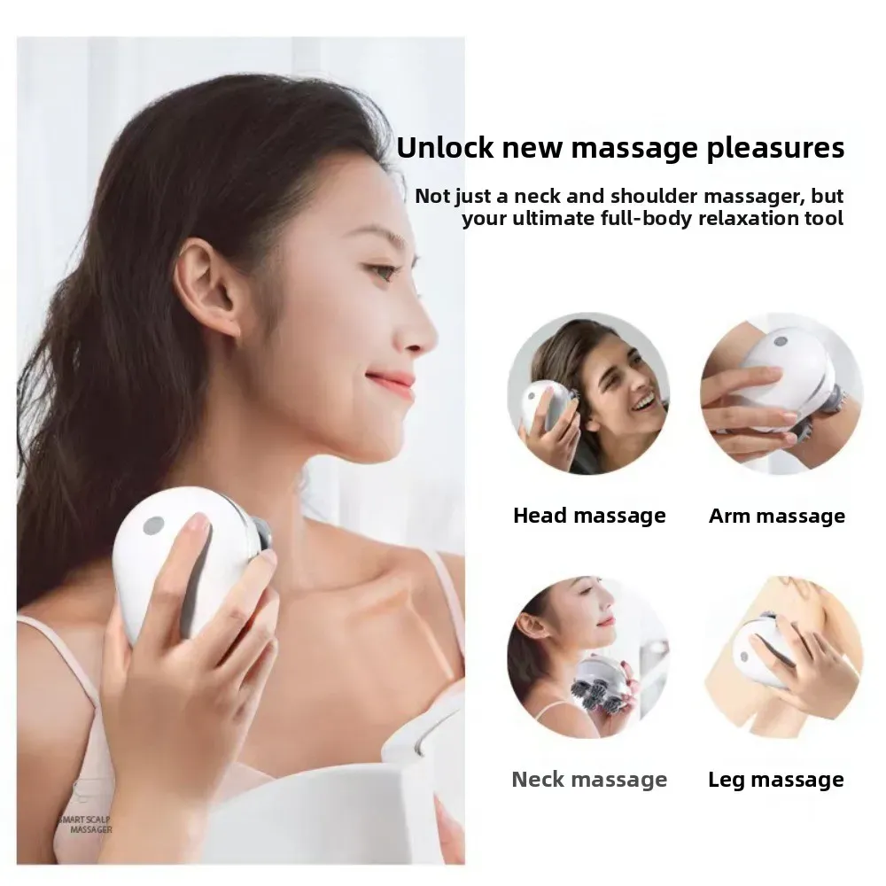Masseur de tête rechargeable, finitions soignées