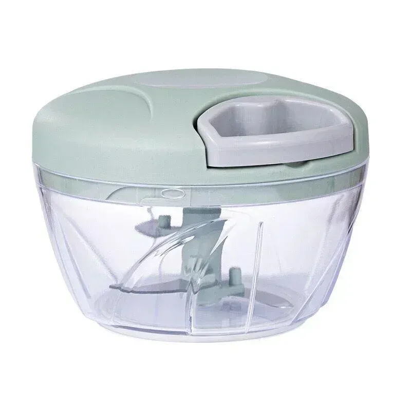 Hachoir Manuel Multifonctionnel pour Légumes, Oignons et Viande, Accessoire de Cuisine 500/900 ml, Presse-Ail Rotatif 9