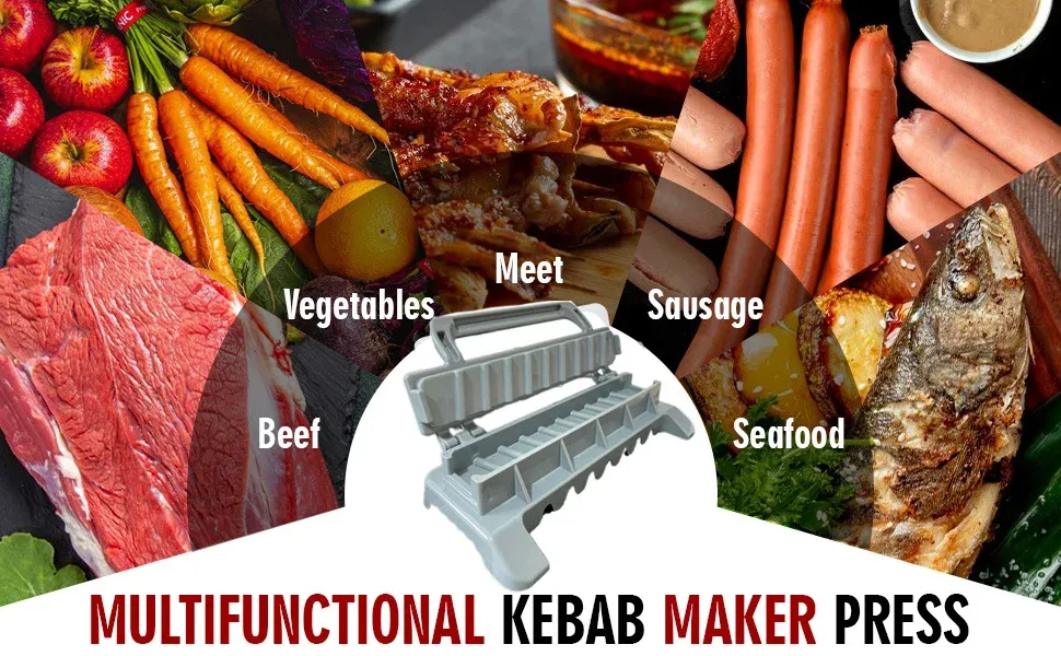 Préparation d'un kebab avec la machine