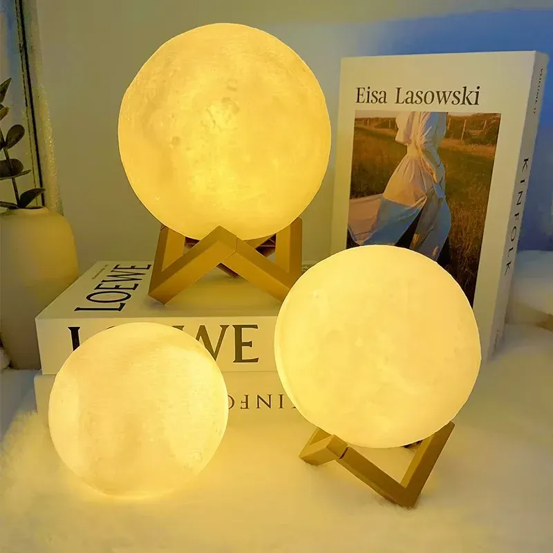 Veilleuse LED lune et étoiles pour enfant, lumière d'ambiance à monter soi-même, idée cadeau d'anniversaire pour chambre