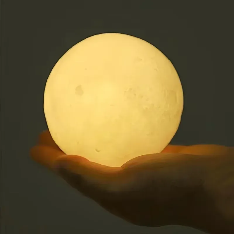 Veilleuse LED lune et étoiles pour enfant, lumière d'ambiance à monter soi-même, idée cadeau d'anniversaire pour chambre 3