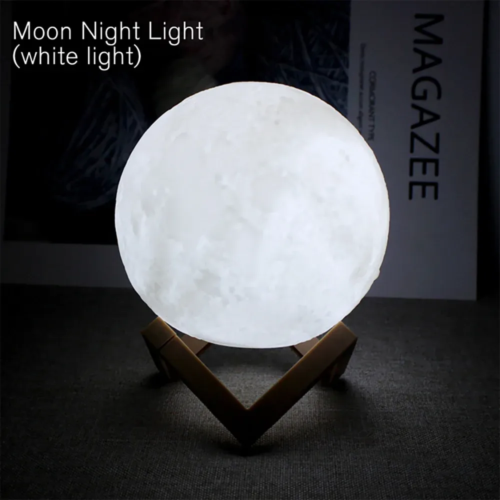 Veilleuse lune en lumière blanche