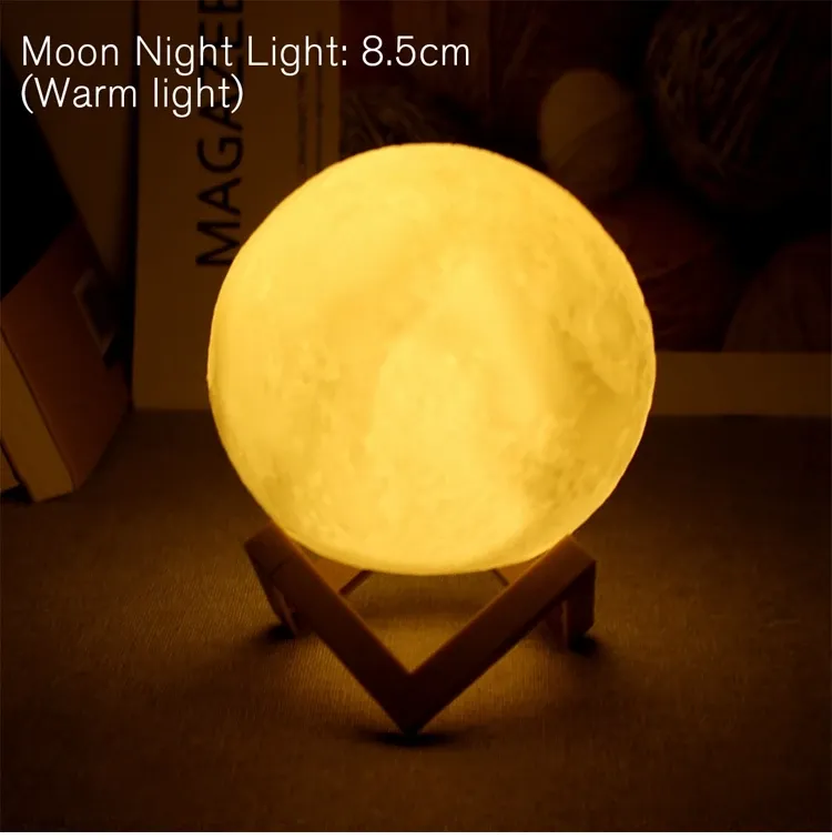 Veilleuse LED lune et étoiles pour enfant, lumière d'ambiance à monter soi-même, idée cadeau d'anniversaire pour chambre 7