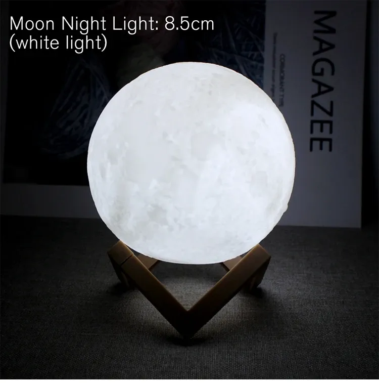 Veilleuse LED lune et étoiles pour enfant, lumière d'ambiance à monter soi-même, idée cadeau d'anniversaire pour chambre 8