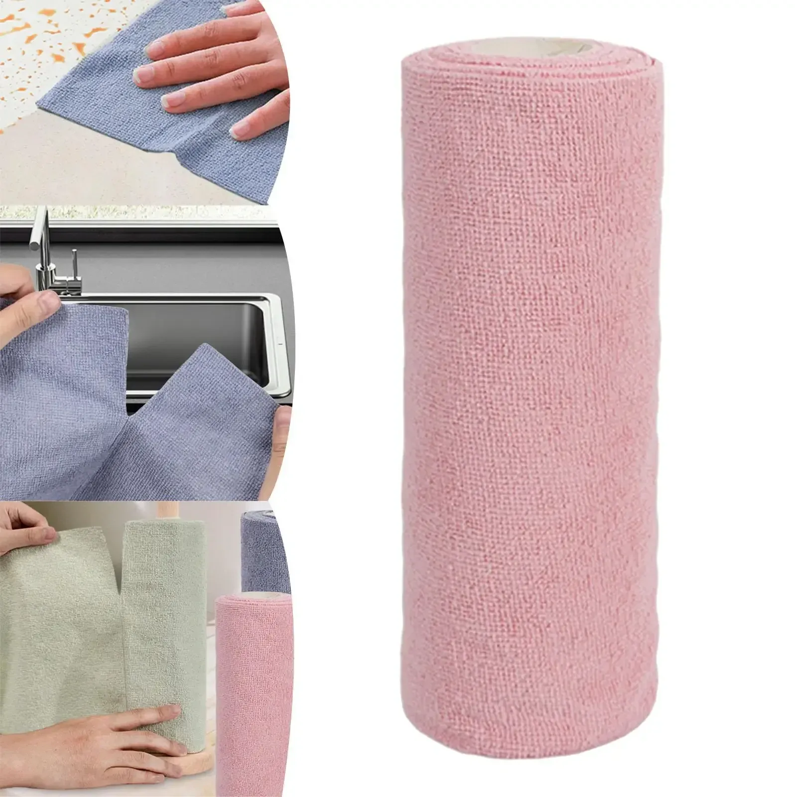 Rouleau de serviette en microfibre, lavable et réutilisable, à séchage rapide 2