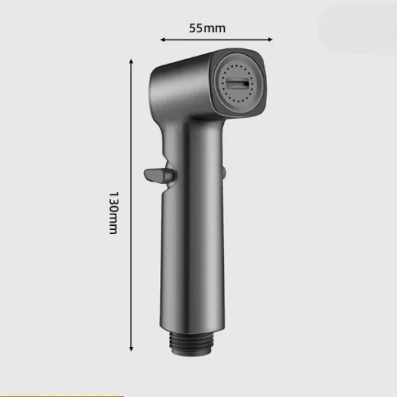Pulvérisateur de bidet portatif à tête carrée, pression d'eau réglable, en plastique léger 2