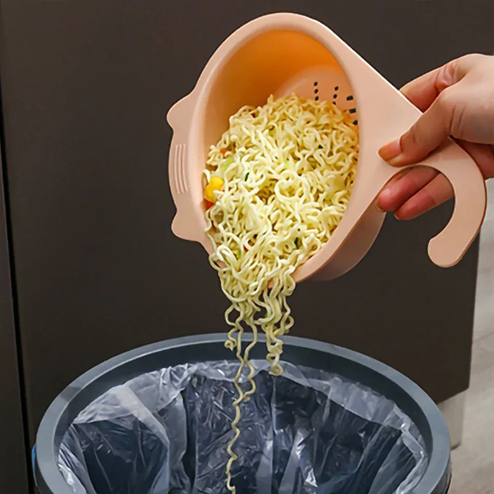 Panier de vidange d'évier en forme de chat multifonctionnel, filtre de robinet, étagère organisatrice pour fruits et légumes 4