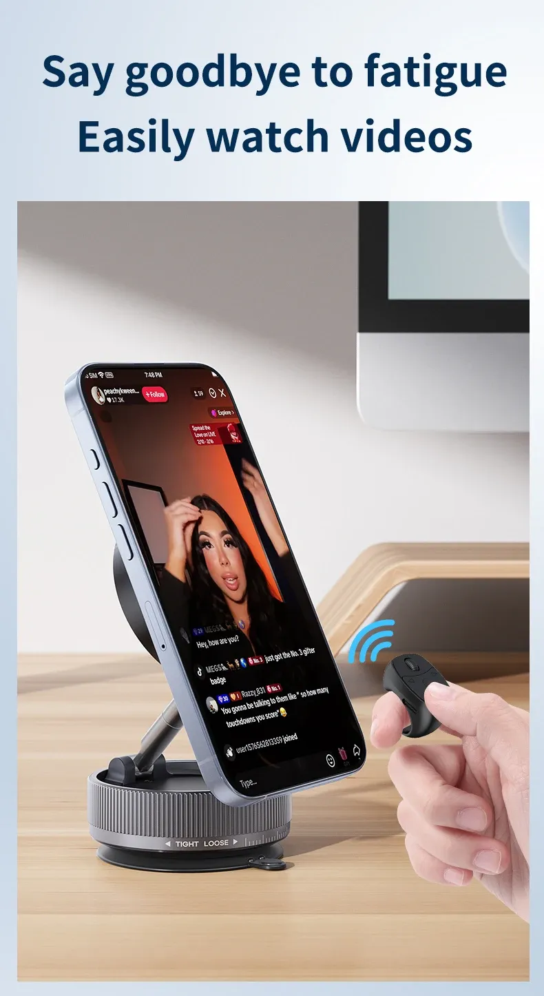 Télécommande en position d'utilisation