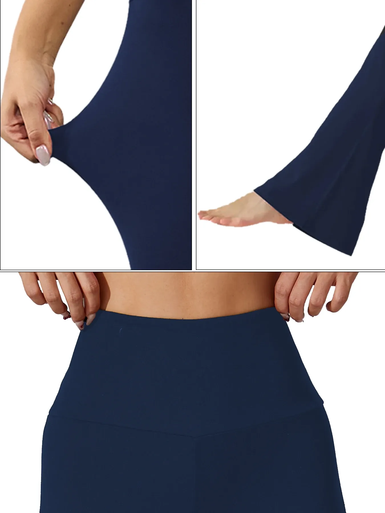 Pantalon évasé, détail de la coupe