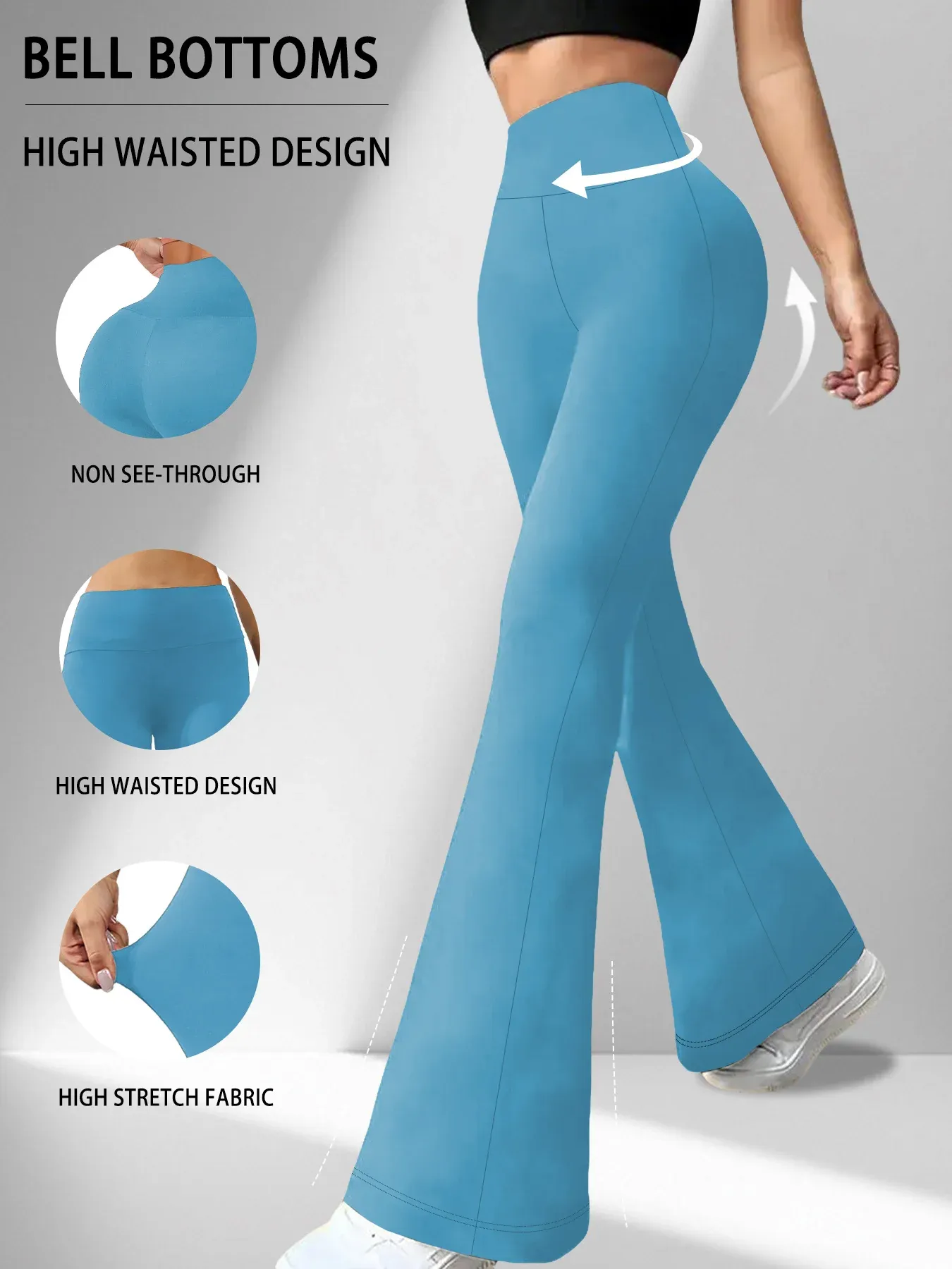 Pantalon évasé vue complète