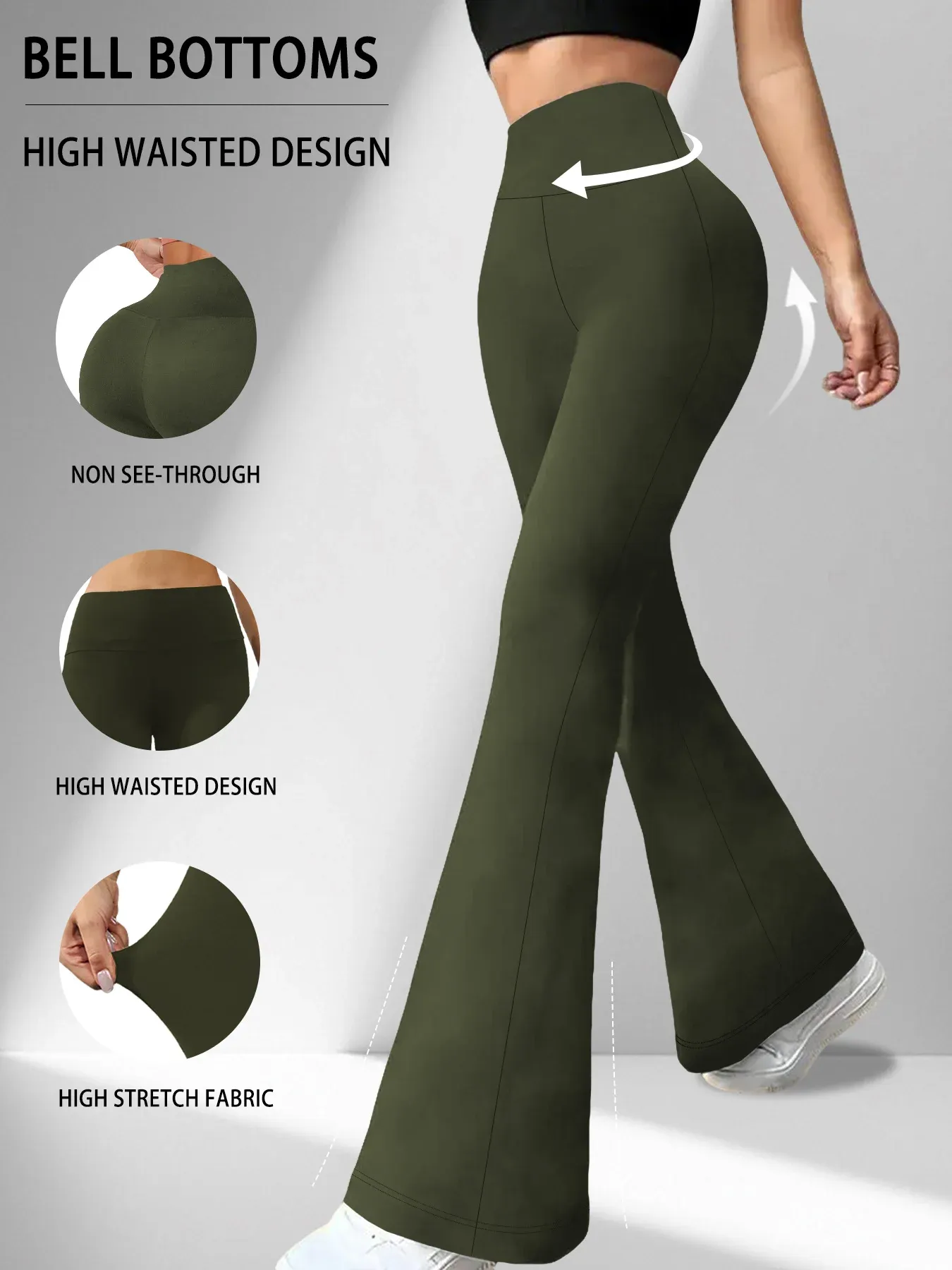 Silhouette du pantalon évasé