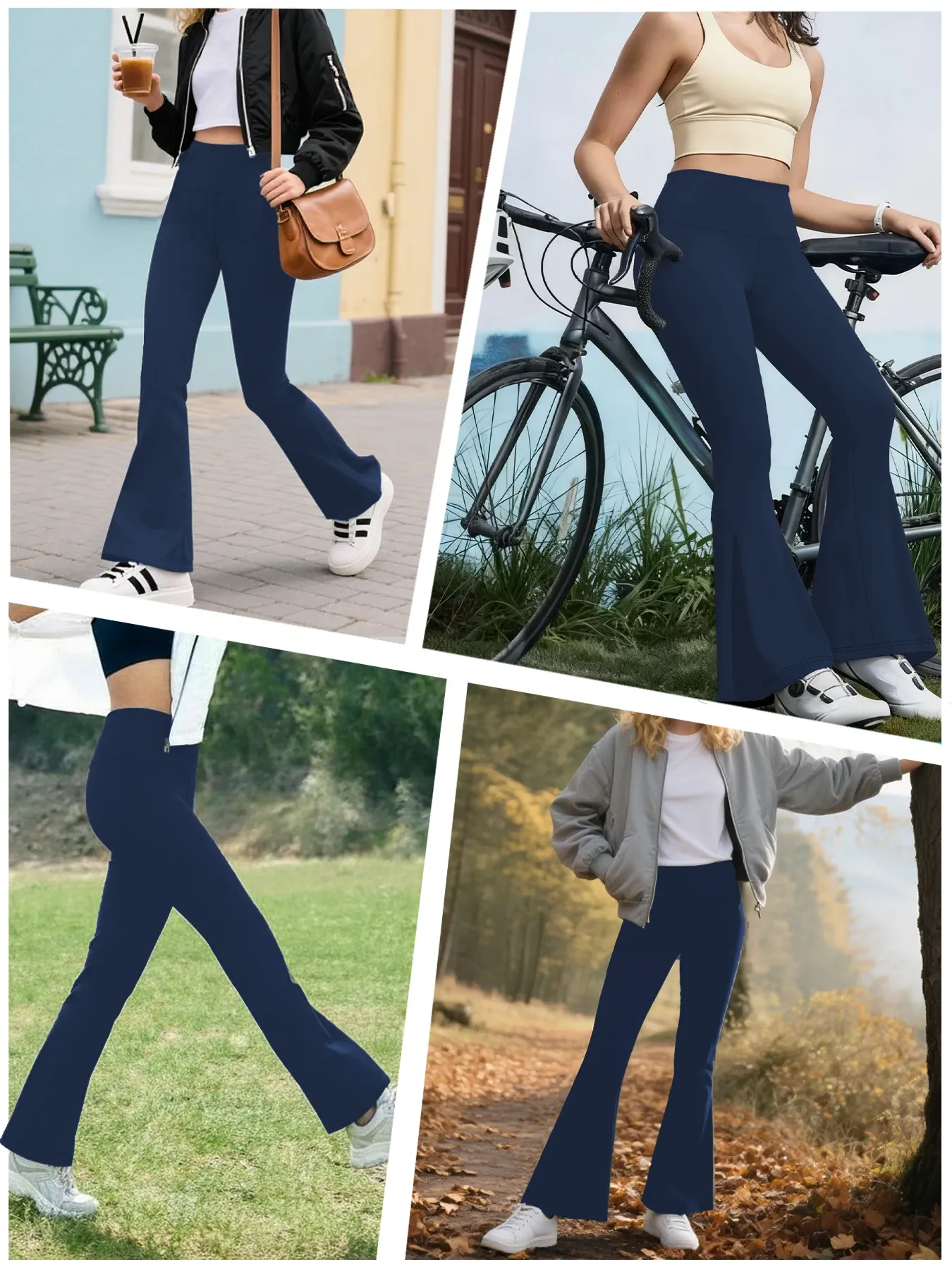 Pantalon de yoga en mouvement