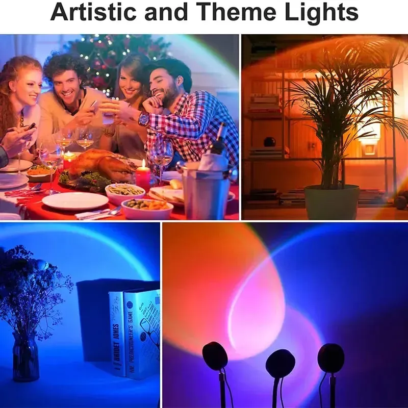 Lampe coucher de soleil dans un intérieur élégant