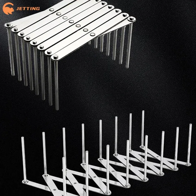 Support Rétractable et Pliable en Acier Inoxydable pour Couvercles de Casseroles et de Poêles, Organisateur de Rangement pour Vaisselle de Cuisine 5