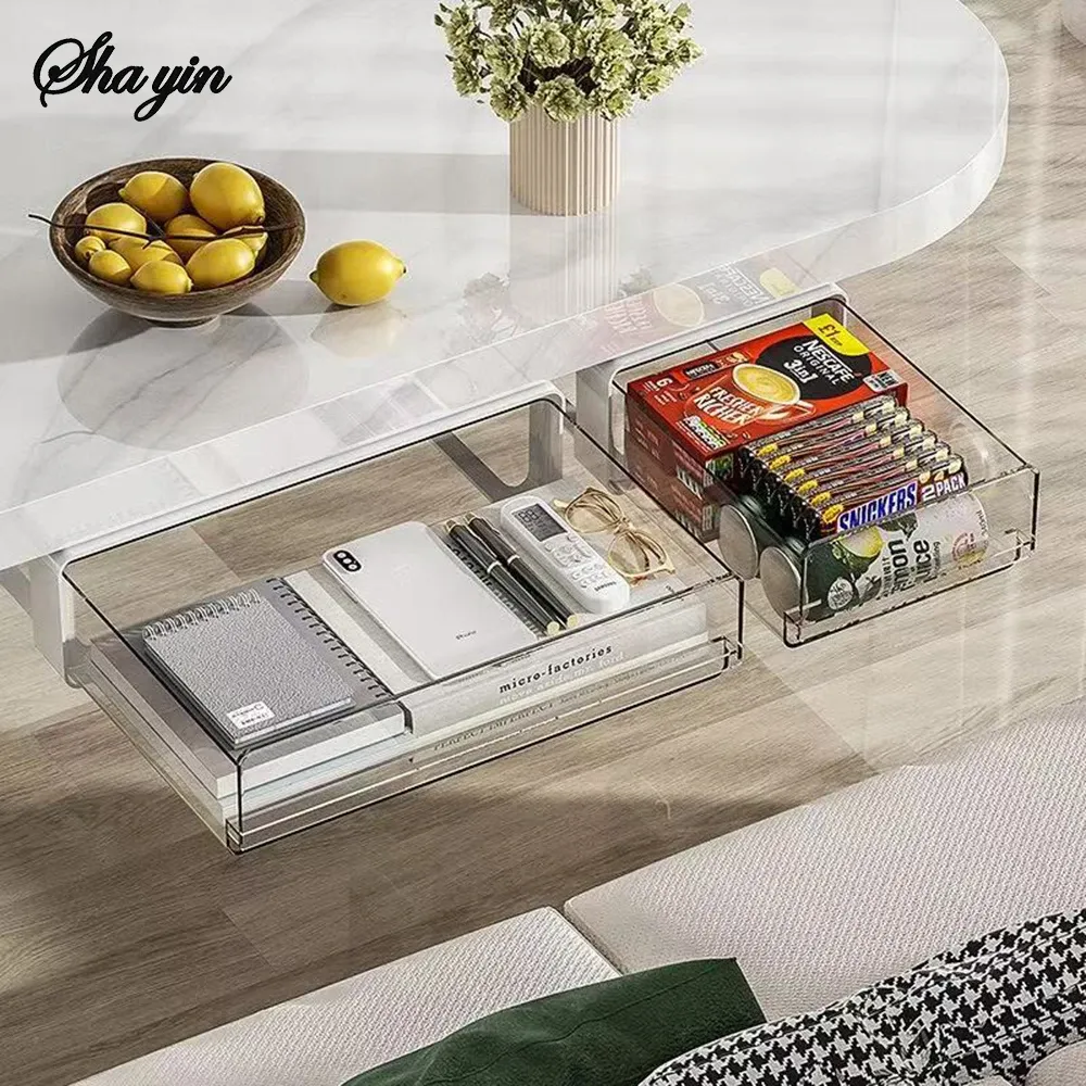 Tiroir sous table en utilisation quotidienne