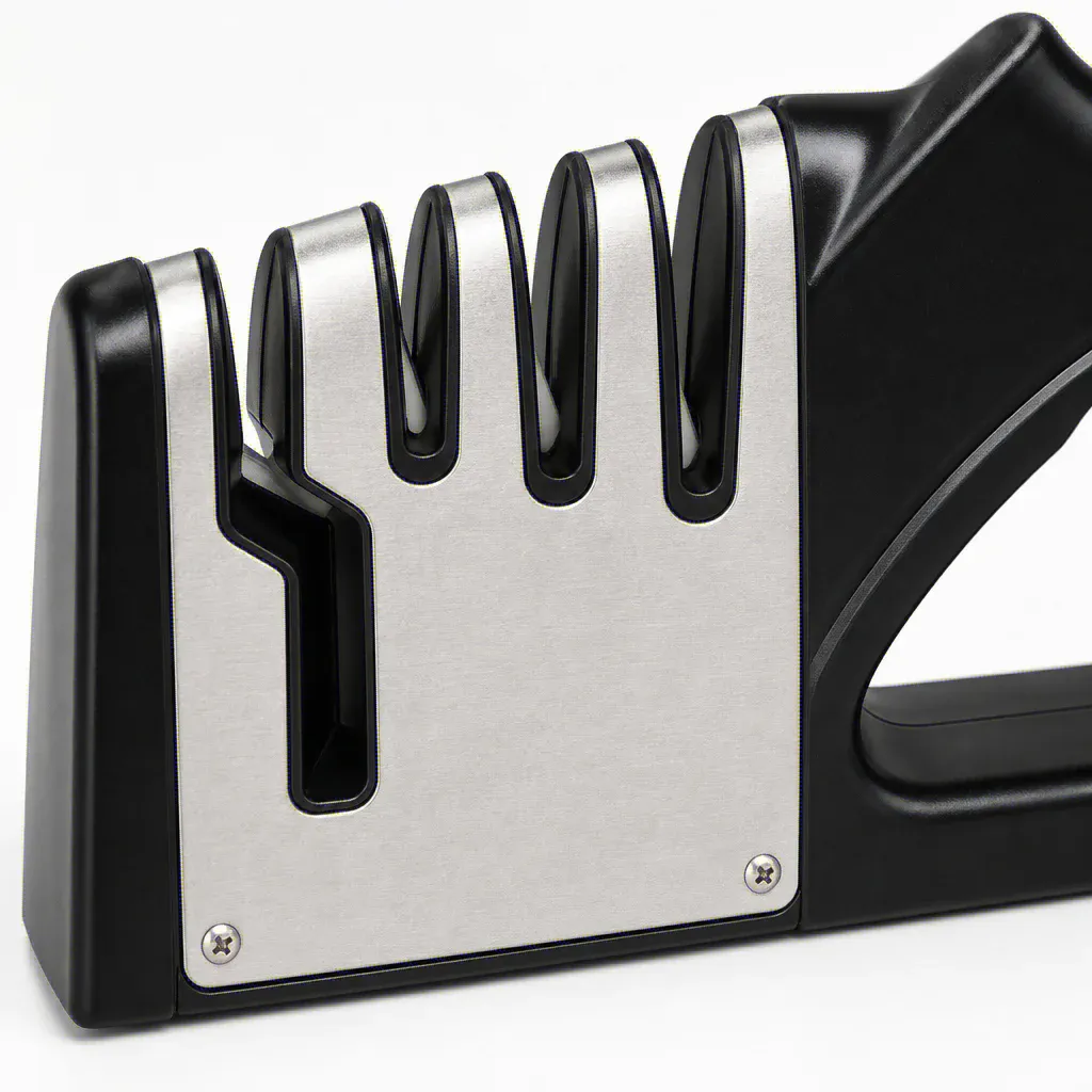 Aiguiseur de couteaux de cuisine multifonctionnel 4 en 1 portable, pour couteaux et ciseaux, base antidérapante 3