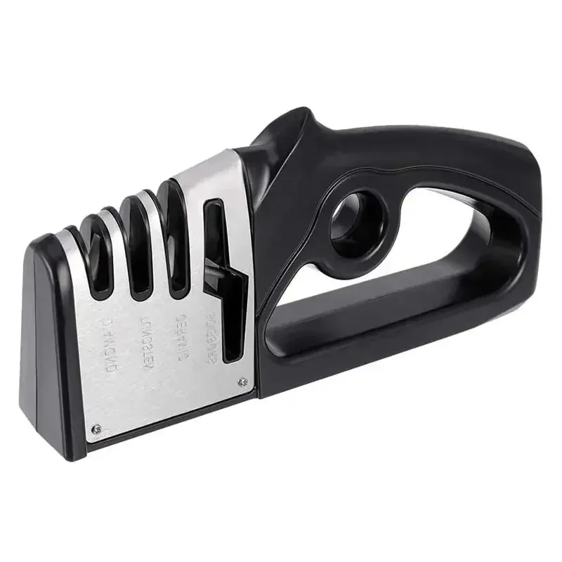 Aiguiseur de couteaux de cuisine multifonctionnel 4 en 1 portable, pour couteaux et ciseaux, base antidérapante 7