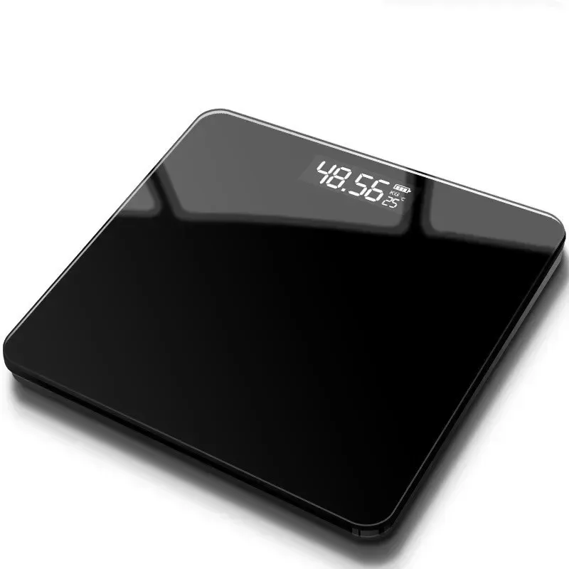 Balance de salle de bain électronique en verre trempé, haute précision, écran LCD - Image 1