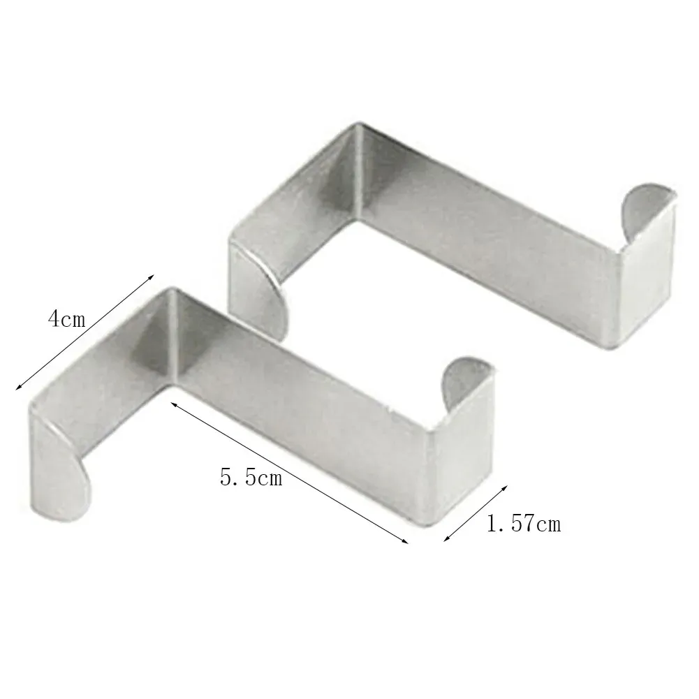Crochets muraux en acier inoxydable, lot de 2, porte-manteau pour cuisine et organisation domestique 6