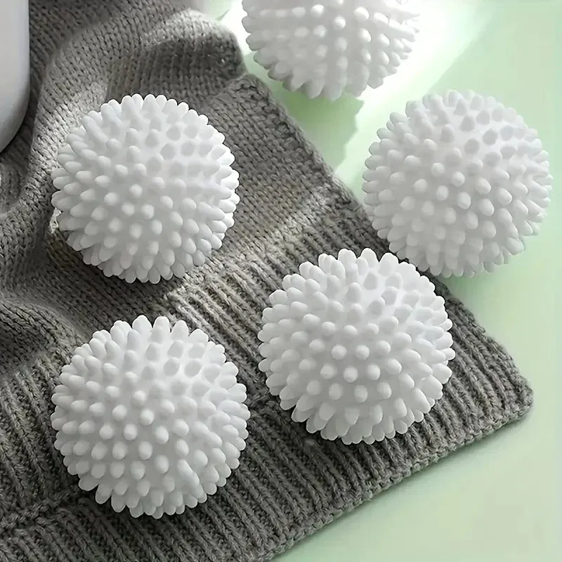 Boules à linge réutilisables en PVC durable, lot de 4, 8 ou 12 pièces, couleurs assorties 6