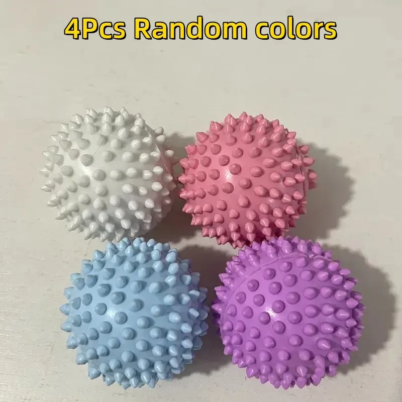Boules à linge réutilisables en PVC durable, lot de 4, 8 ou 12 pièces, couleurs assorties 8