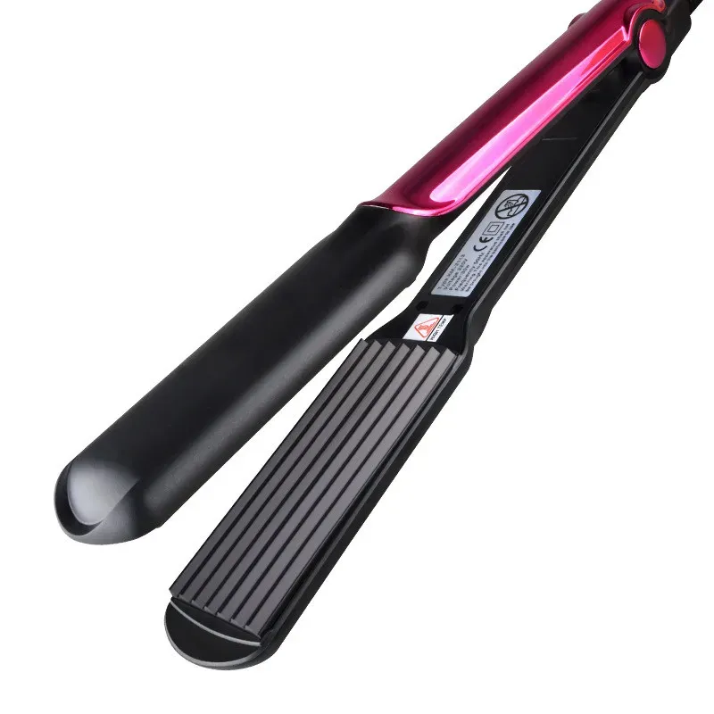 Peigne électrique défrisant à cheveux bouclés, plaques en céramique, sans pincement, modèle De Cachos 6