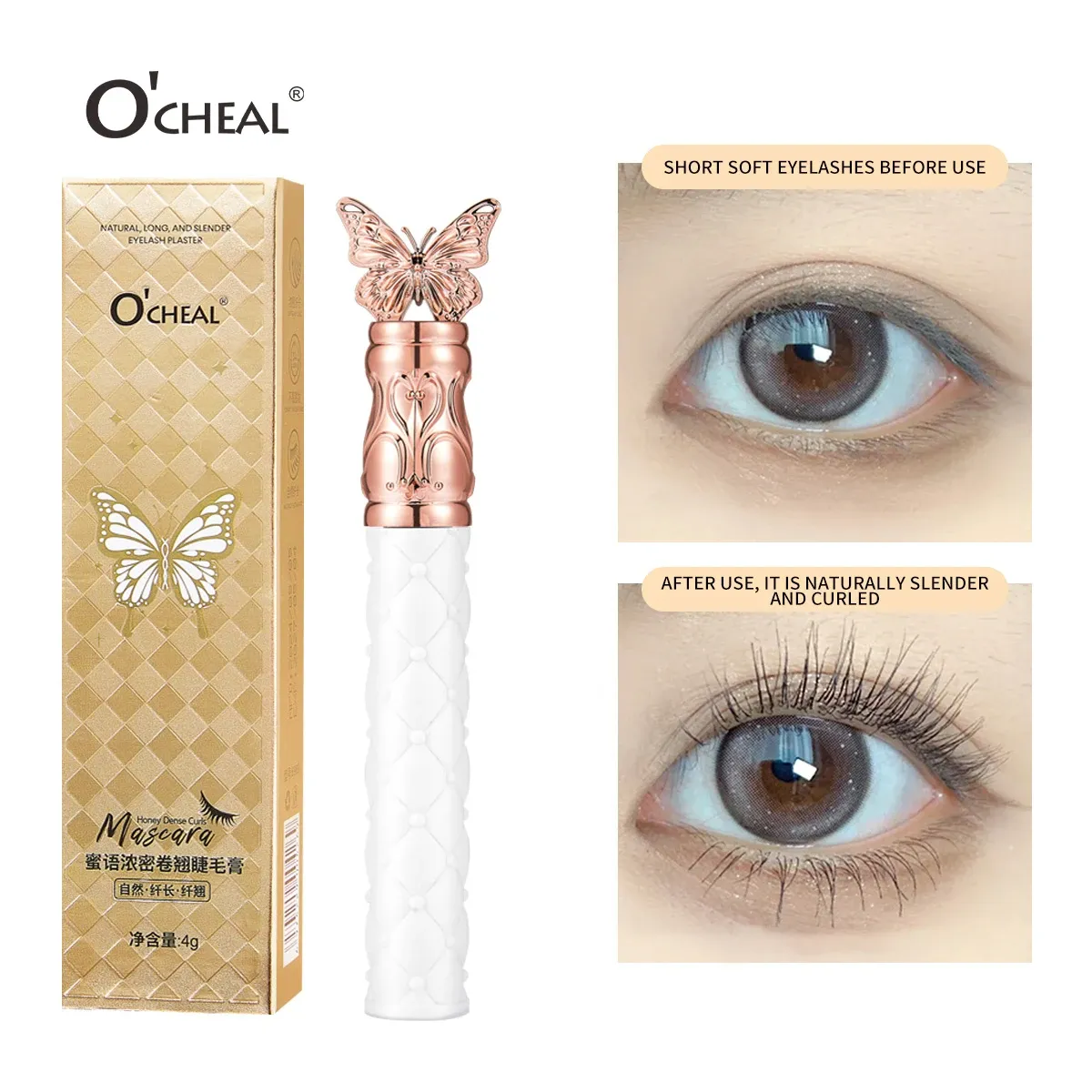 Mascara Noir 3D Volume et Courbure, Effet Cils Épais et Allongés, Brosse en Soie 13