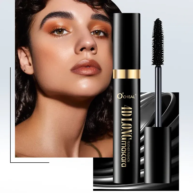 Mascara Noir 3D Volume et Courbure, Effet Cils Épais et Allongés, Brosse en Soie 7