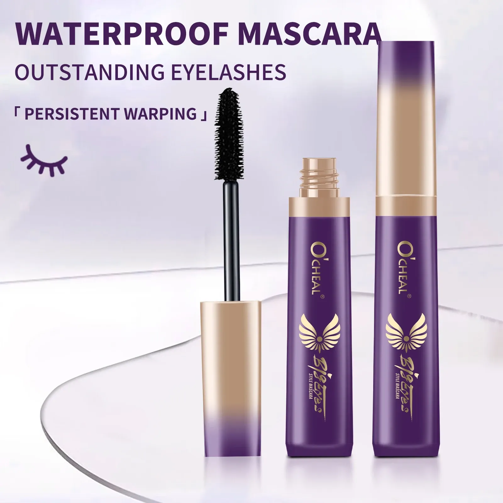 Mascara Noir 3D Volume et Courbure, Effet Cils Épais et Allongés, Brosse en Soie 11