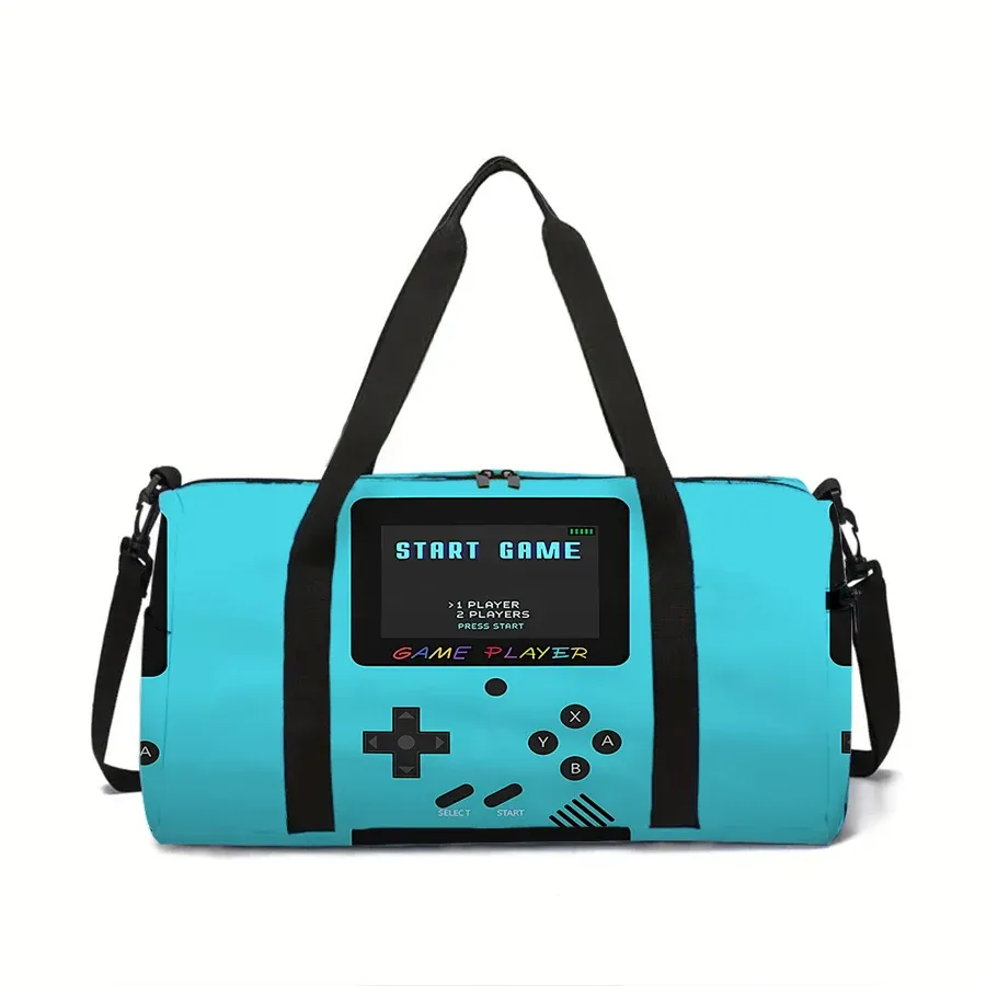 Grand sac de voyage pour console de jeux, sac fourre-tout multifonctionnel, sac à main imperméable, sac de sport pour garçons et filles, sac de fitness pour enfants 5