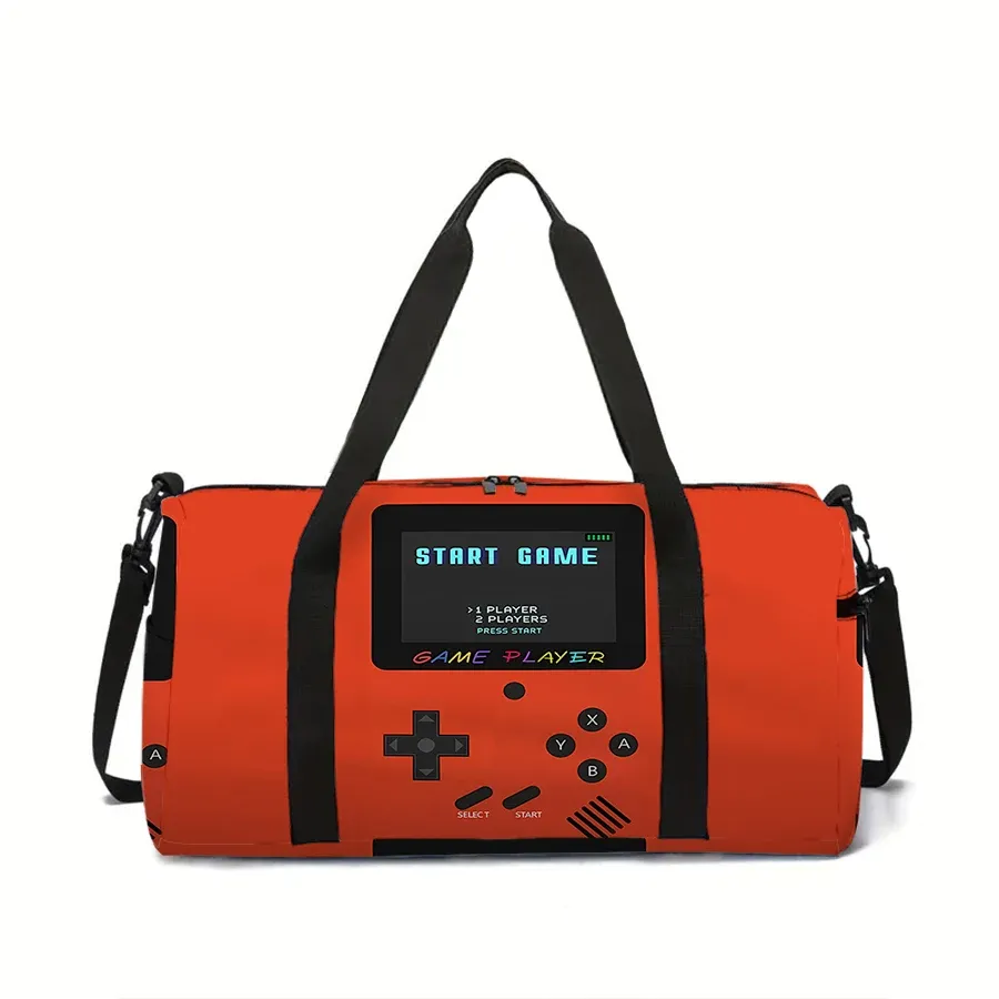Grand sac de voyage pour console de jeux, sac fourre-tout multifonctionnel, sac à main imperméable, sac de sport pour garçons et filles, sac de fitness pour enfants 6