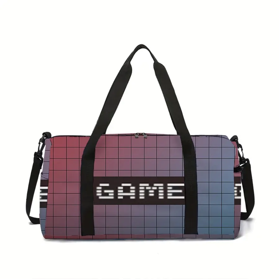 Grand sac de voyage pour console de jeux, sac fourre-tout multifonctionnel, sac à main imperméable, sac de sport pour garçons et filles, sac de fitness pour enfants 8