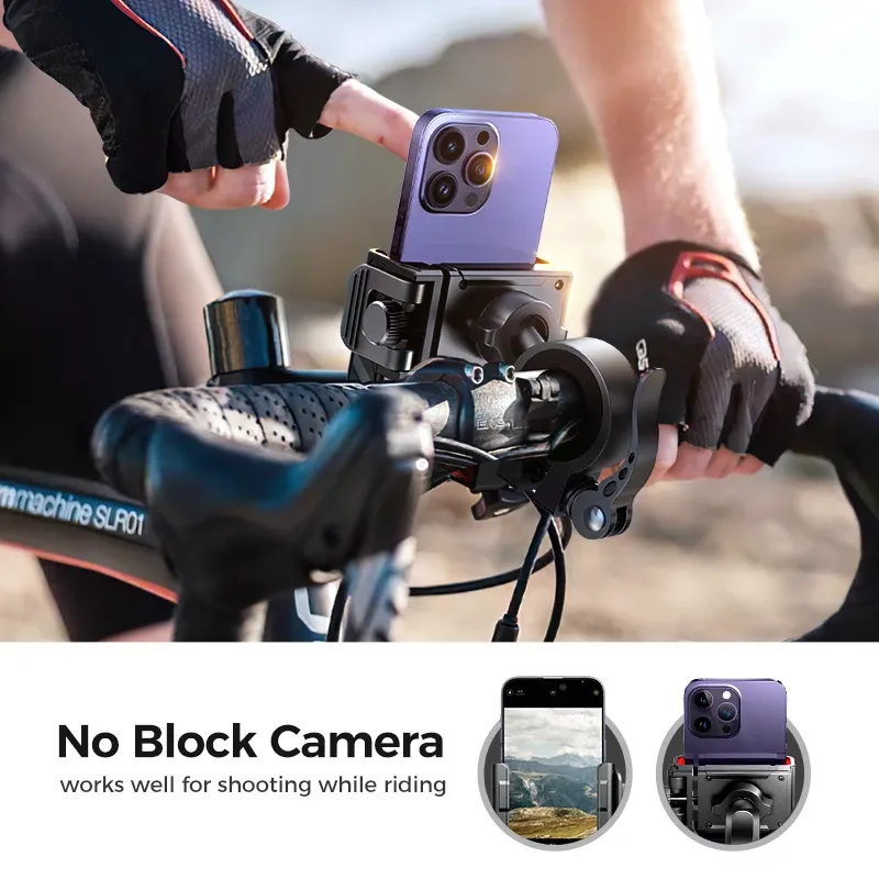 Support de téléphone universel pour vélo et moto, support antichoc, utilisation à une main, 2024-7" – 4.7" 2