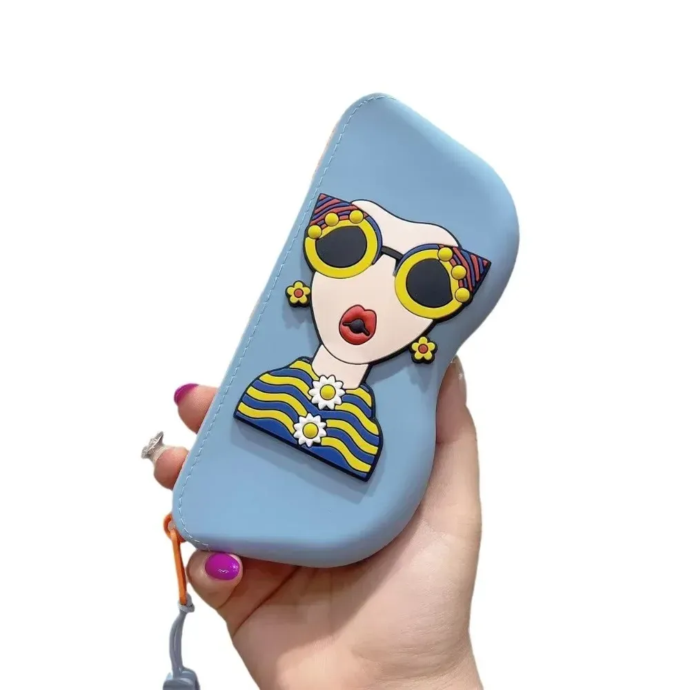 Étui à lunettes en silicone, usage quotidien
