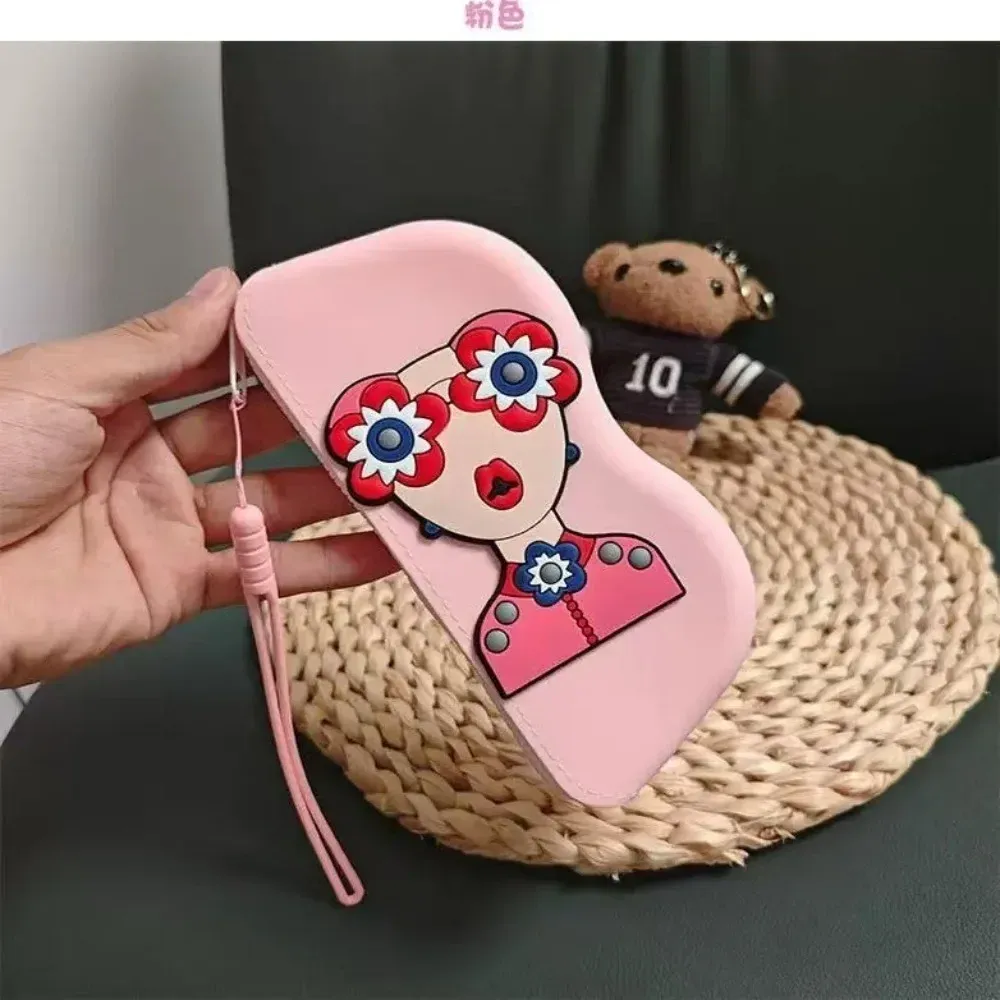 Étui à lunettes en silicone, rangement de petits objets