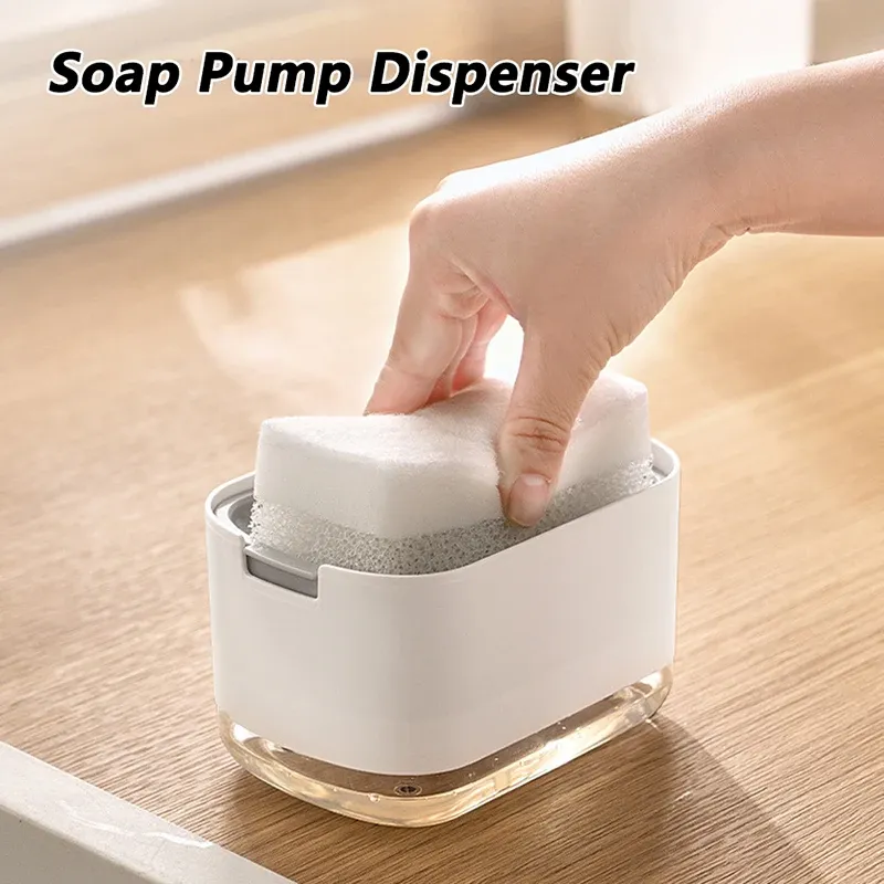 Distributeur automatique de mousse de détergent avec porte-éponge, Regina - Image 1