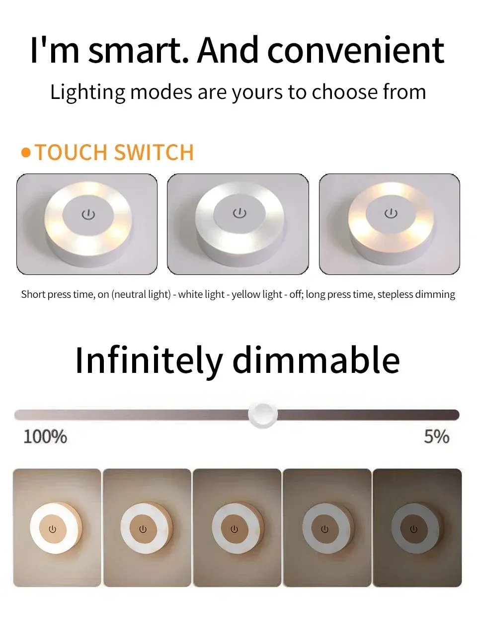Veilleuse LED sur bureau