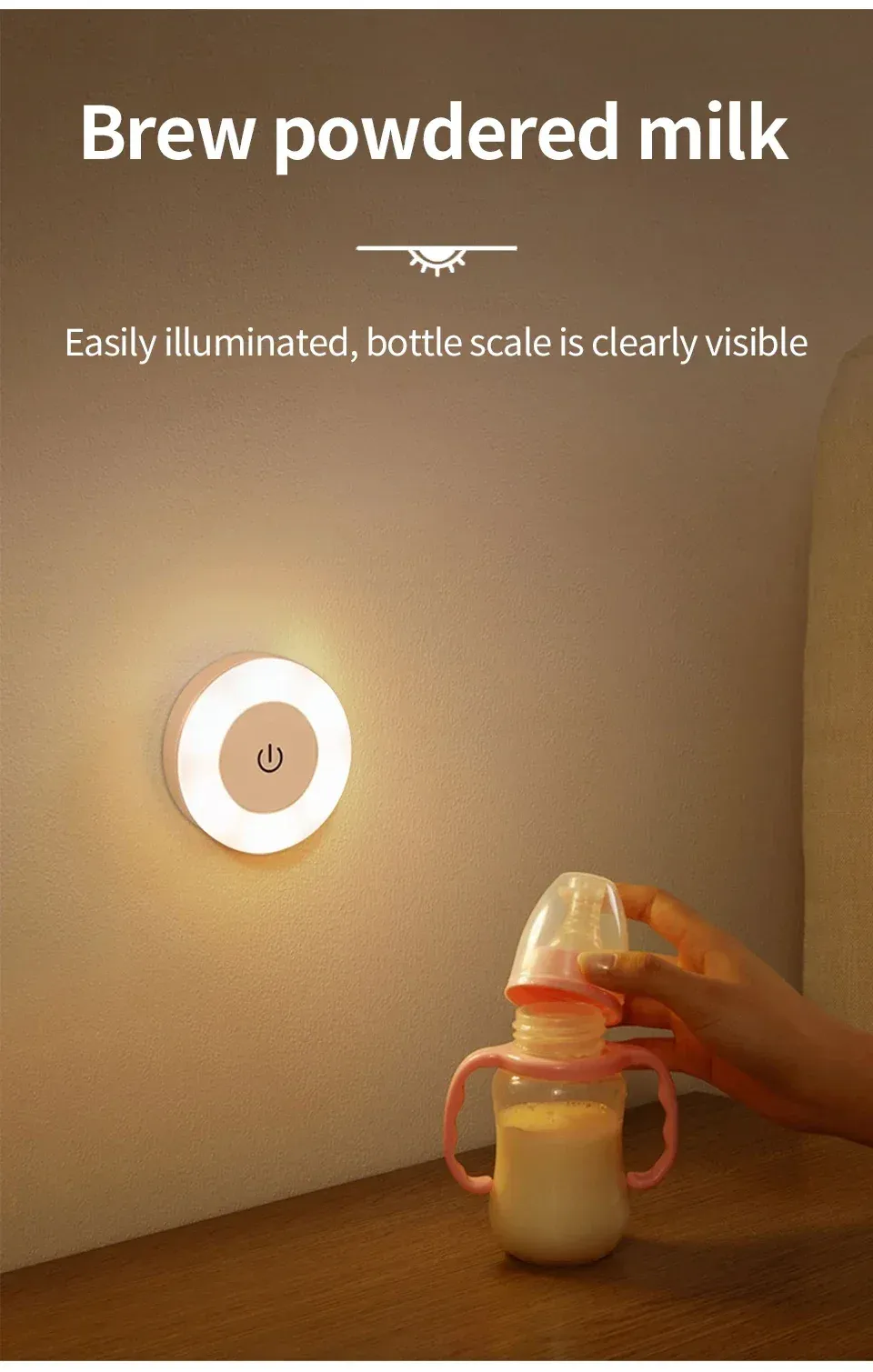 Veilleuse LED avec interrupteur tactile