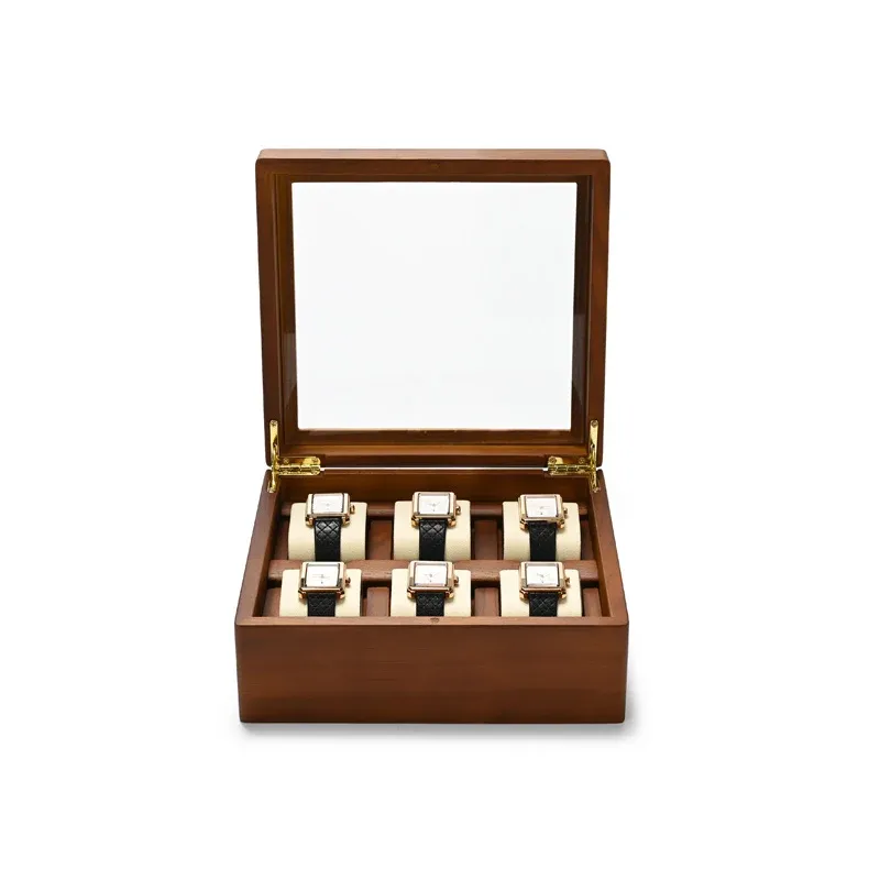 Boîte de rangement en bois pour montres à 10 compartiments, organisateur de montres et bijoux pour hommes et femmes, écrin d'exposition pour montres mécaniques et montres-bracelets 12