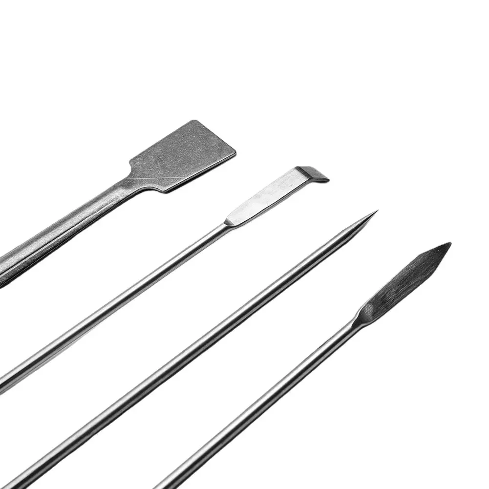 Cuillère de laboratoire en acier inoxydable et spatule d'échantillonnage, outil de mélange 5