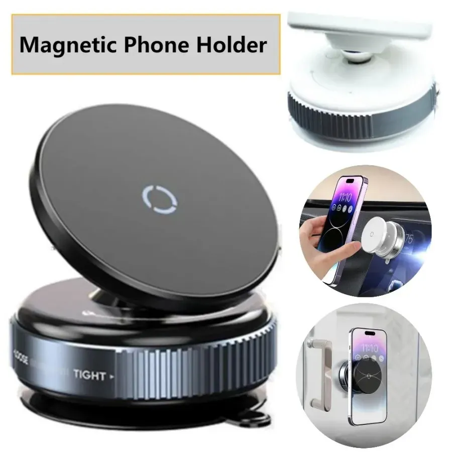 Support de téléphone magnétique sous vide MagSafe pour voiture, support intelligent rotatif à 360°