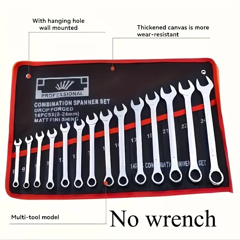 Organisateur d'outils à 14 poches avec poignée portable pour garage et atelier - Image 1