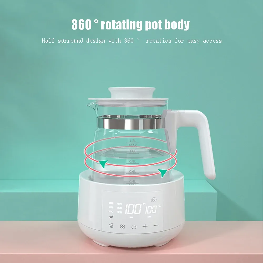 Bouilloire électrique de 1,2 L avec régulateur de température pour lait bébé, fonction maintien au chaud 24 h 3