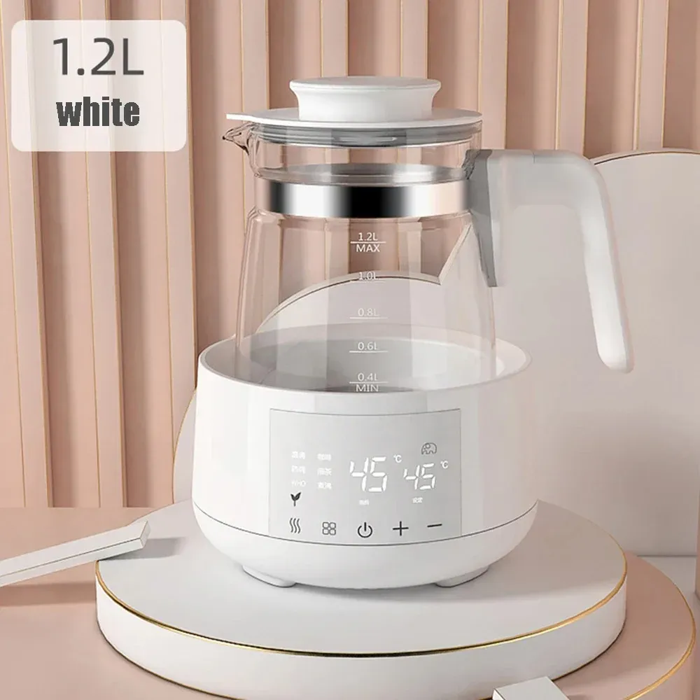 Bouilloire électrique de 1,2 L avec régulateur de température pour lait bébé, fonction maintien au chaud 24 h 8