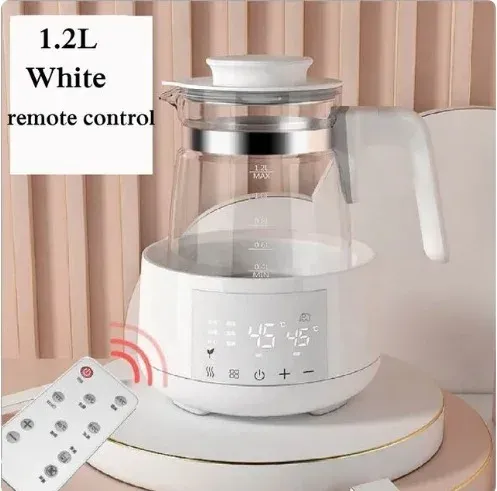 Bouilloire électrique de 1,2 L avec régulateur de température pour lait bébé, fonction maintien au chaud 24 h 7