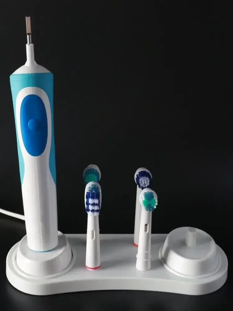 Support de brosse à dents électrique Oral-B, 1 pièce, support pour salle de bain, support de base avec passage pour chargeur 2