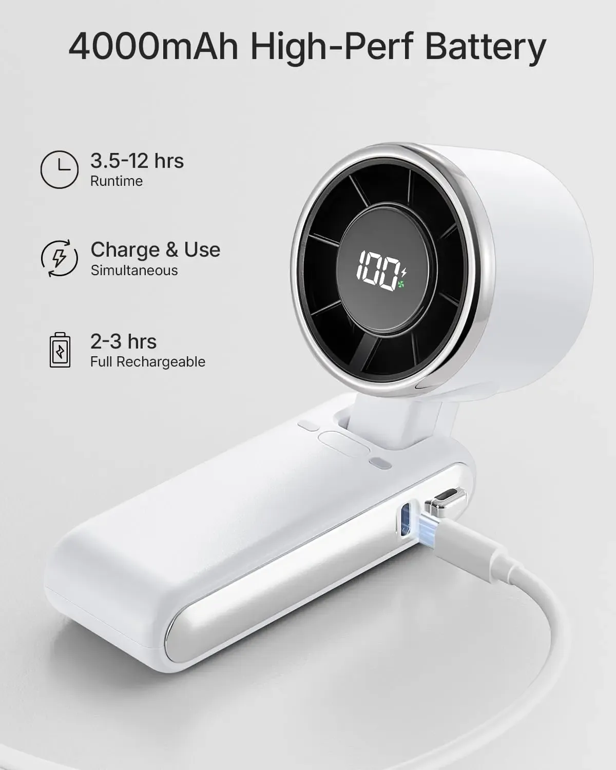Ventilateur portatif utilisé au quotidien